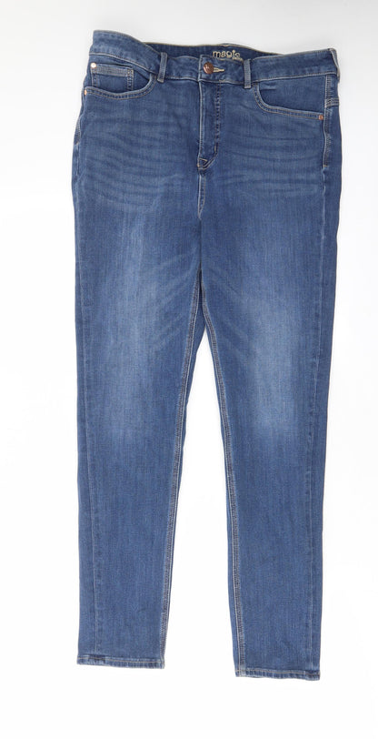 Womens UK Size 30 in Marks and Spencer Regular Fit Skinny Blue Jeans