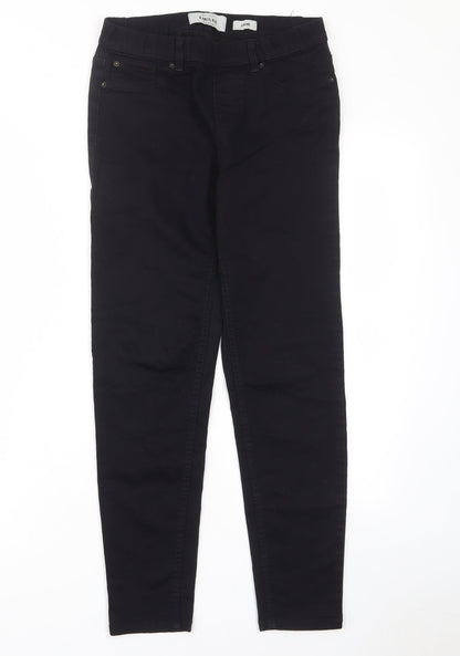 New Look Womens Black Cotton Skinny Jeans Size 10 L27 in Regular - Elastic waist