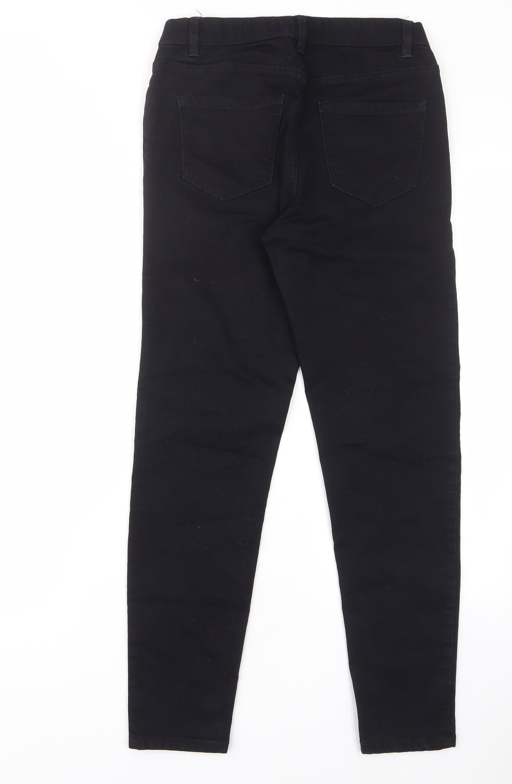 New Look Womens Black Cotton Skinny Jeans Size 10 L27 in Regular - Elastic waist