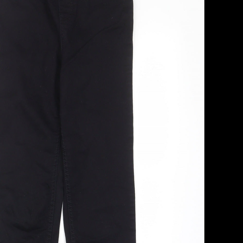 New Look Womens Black Cotton Skinny Jeans Size 10 L27 in Regular - Elastic waist