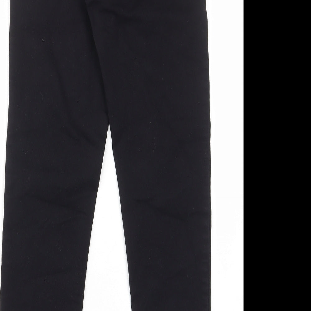 New Look Womens Black Cotton Skinny Jeans Size 10 L27 in Regular - Elastic waist