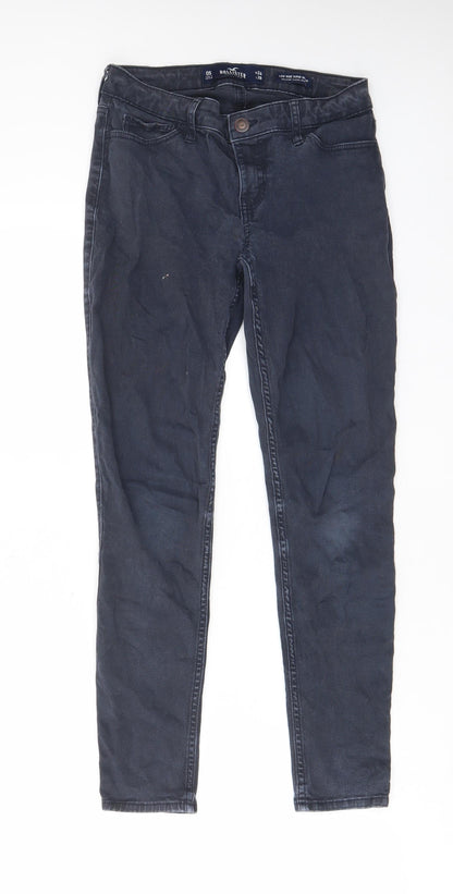 Hollister Womens Blue Cotton Skinny Jeans Size 24 in L28 in Regular Zip - Pockets, Belt Loops