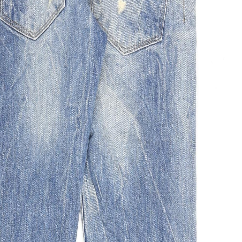 Mens UK Size 30 in Topman Regular Fit Straight Blue Jeans