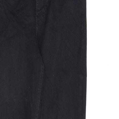 Topshop Womens Black Cotton Skinny Jeans Size 28 in L32 in Regular Zip