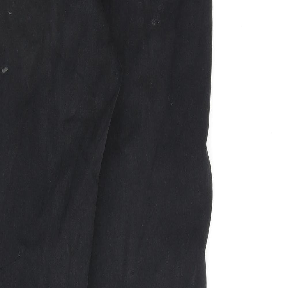 Topshop Womens Black Cotton Skinny Jeans Size 28 in L32 in Regular Zip