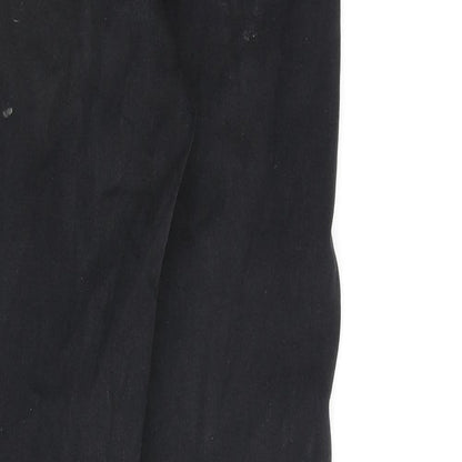 Topshop Womens Black Cotton Skinny Jeans Size 28 in L32 in Regular Zip