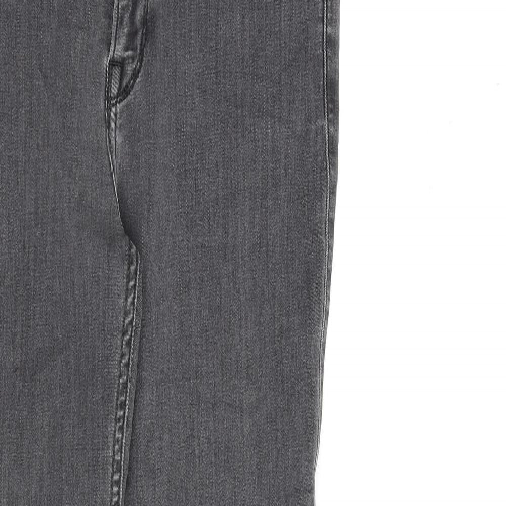 Lee Womens Grey Cotton Skinny Jeans Size 29 in L31 in Regular Zip