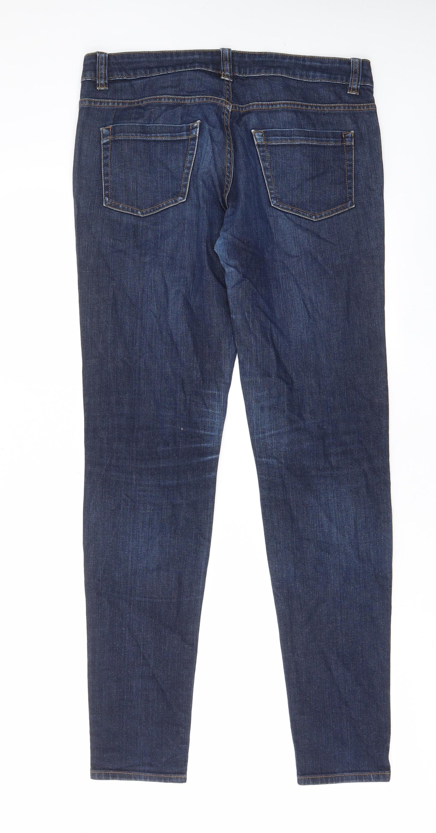 Cherokee Womens Blue Cotton Skinny Jeans Size 8 L30 in Regular Zip - Pockets, Belt Loops