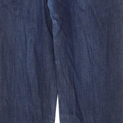 Cherokee Womens Blue Cotton Skinny Jeans Size 8 L30 in Regular Zip - Pockets, Belt Loops