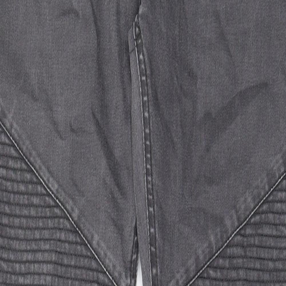 Denim & Co. Mens Grey Cotton Tapered Jeans Size 32 in L34 in Regular Zip - Pockets, Belt Loops