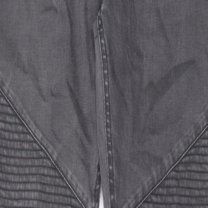 Denim & Co. Mens Grey Cotton Tapered Jeans Size 32 in L34 in Regular Zip - Pockets, Belt Loops