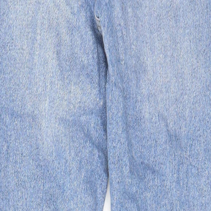 New Look Womens Blue Cotton Skinny Jeans Size 8 L27 in Regular Zip - Pockets, Belt Loops