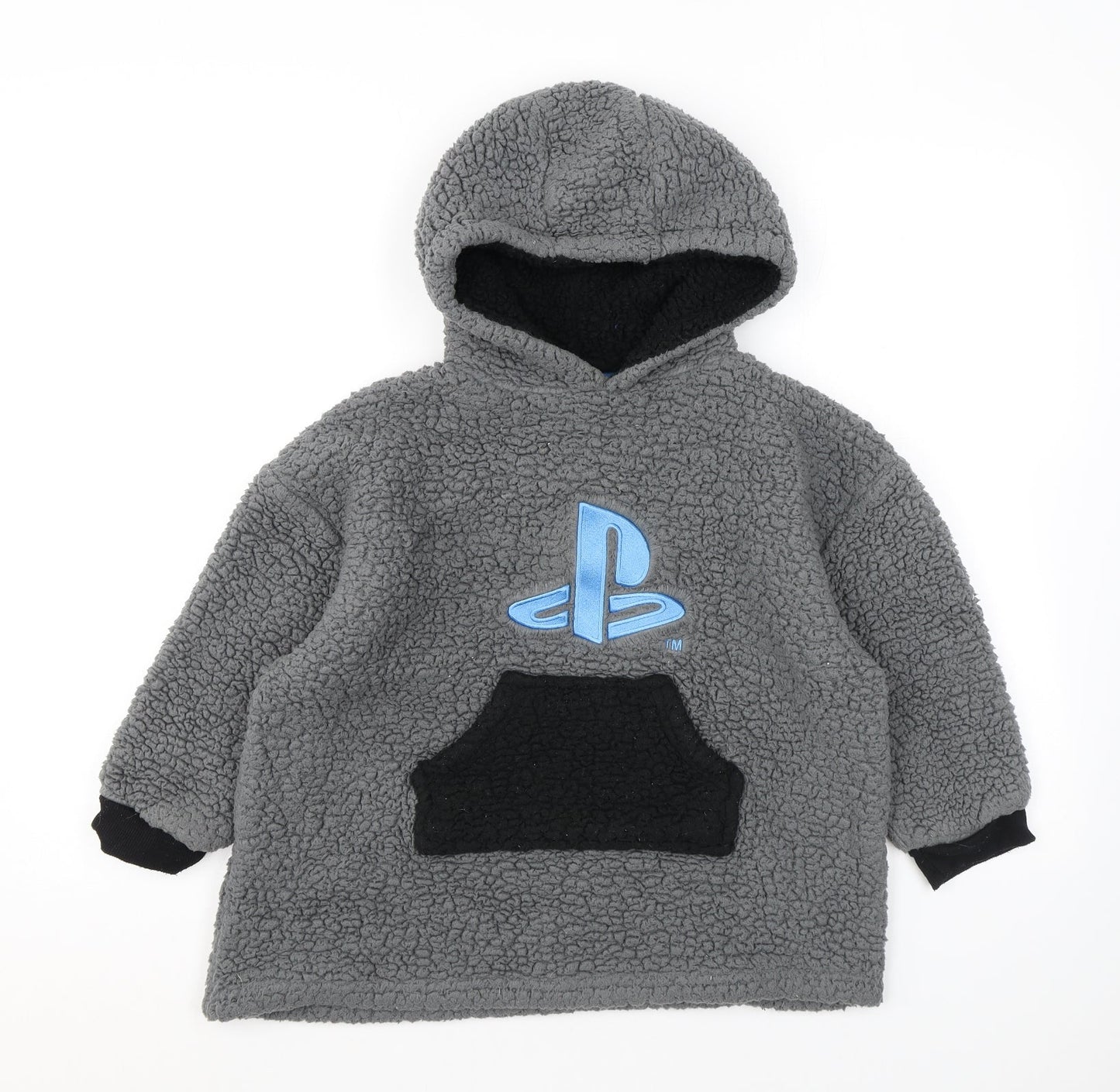 Mens UK Size XS PlayStation Grey Pullover Hoodie