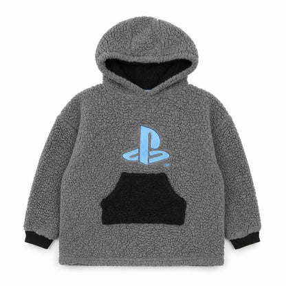 Mens UK Size XS PlayStation Grey Pullover Hoodie