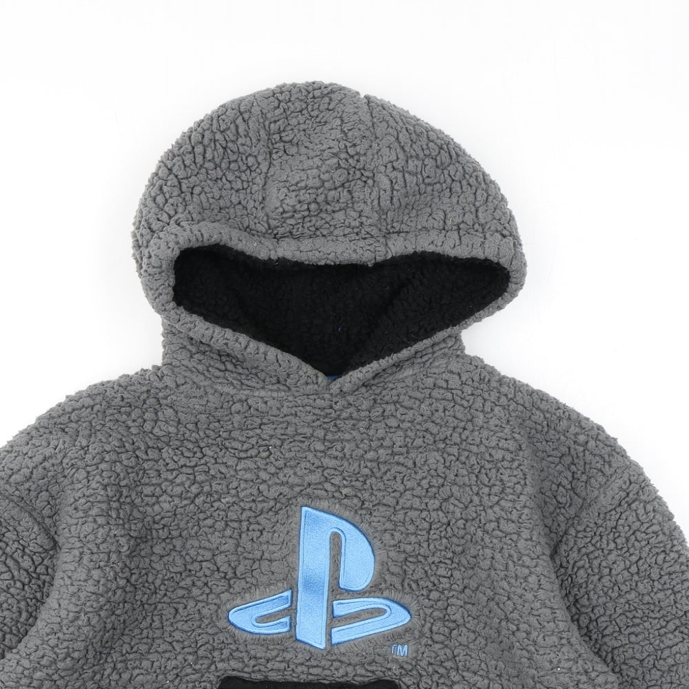 Mens UK Size XS PlayStation Grey Pullover Hoodie