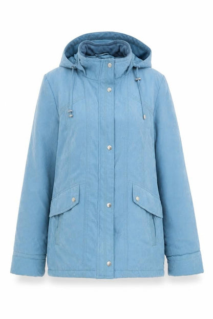 Womens UK Size 10 EWM Blue Rain Coat