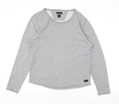 Tiger of Sweden Mens Grey Cotton Pullover Sweatshirt Size S