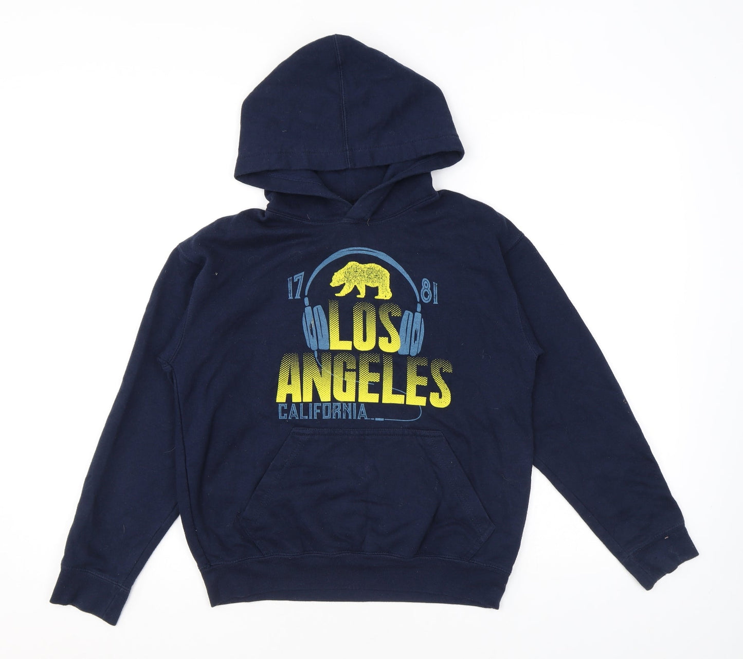 Los Angeles Mens Blue Cotton Pullover Hoodie Size M - Logo, California