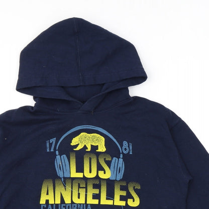 Los Angeles Mens Blue Cotton Pullover Hoodie Size M - Logo, California