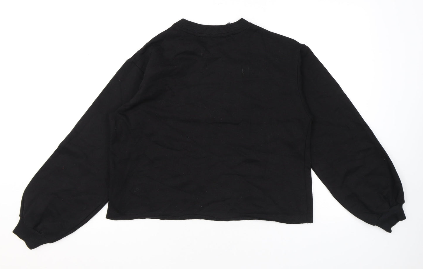 Khaadi Womens Black Cotton Pullover Sweatshirt Size S Pullover - Yesterday Now. Tomorrow