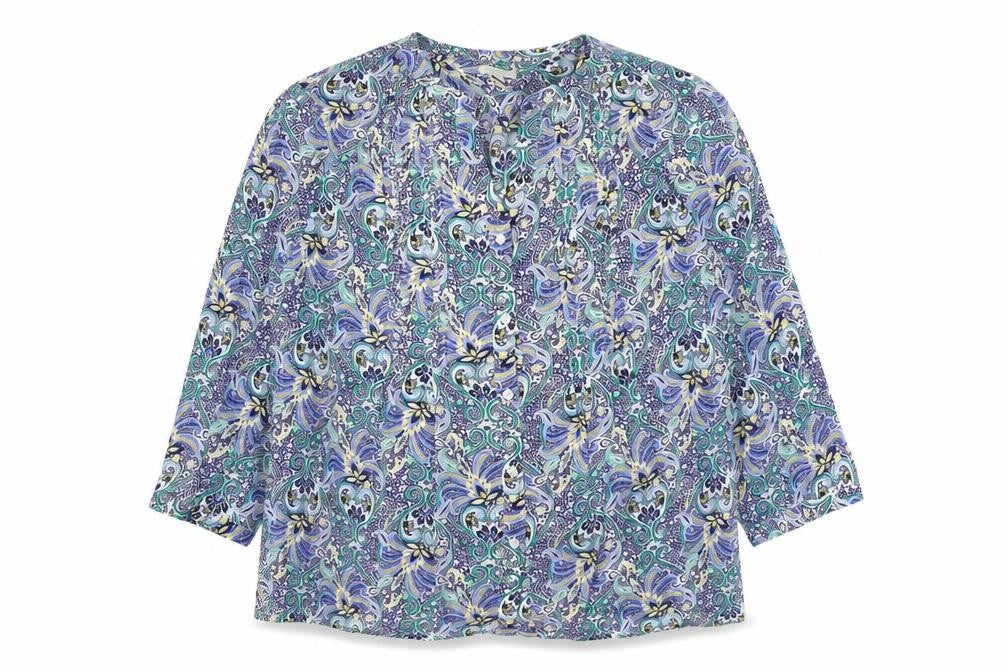 Womens UK Size L Talbots Blue Basic Button-Up