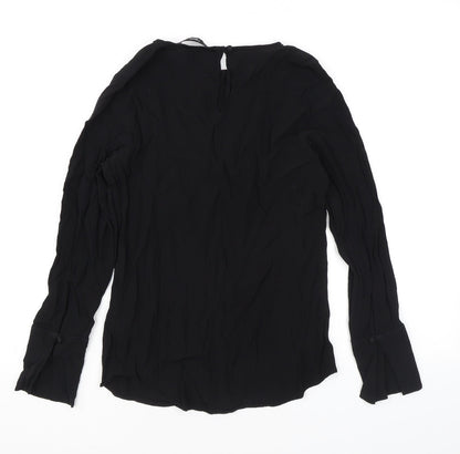 Womens UK Size 6 NEXT Black Basic Blouse