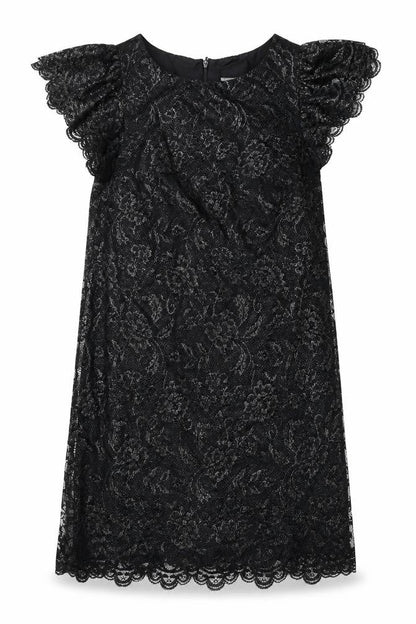Oasis Womens Black Floral Polyester A-Line Size 10 Boat Neck Zip