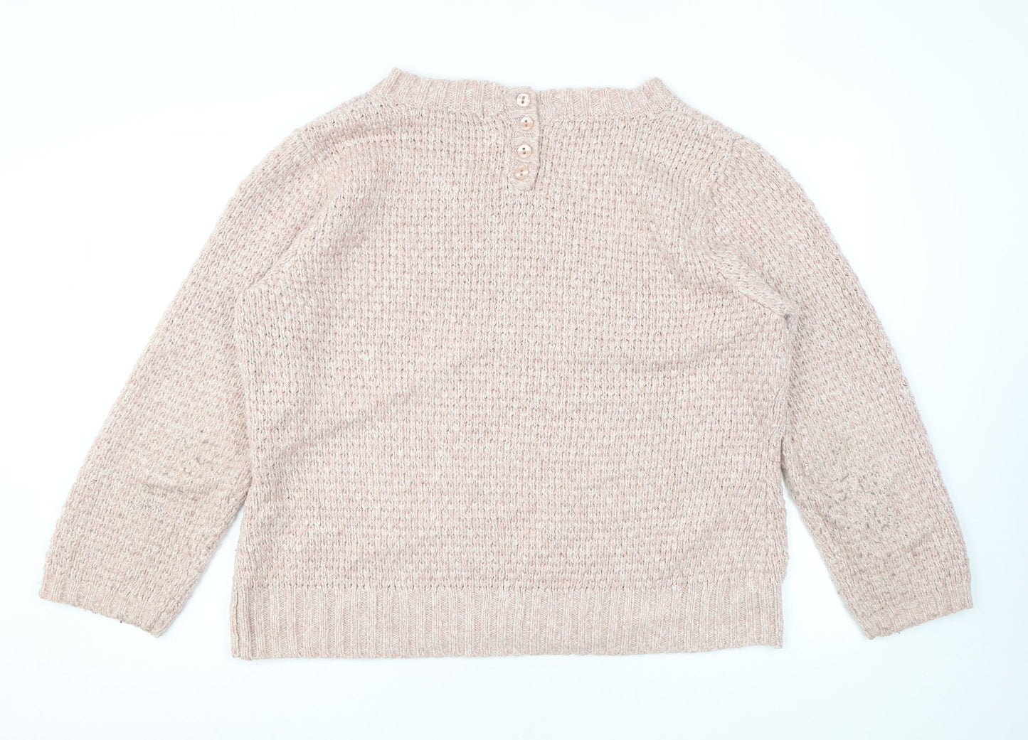 Womens UK Size 2XL M&Co Pink Pullover Jumper