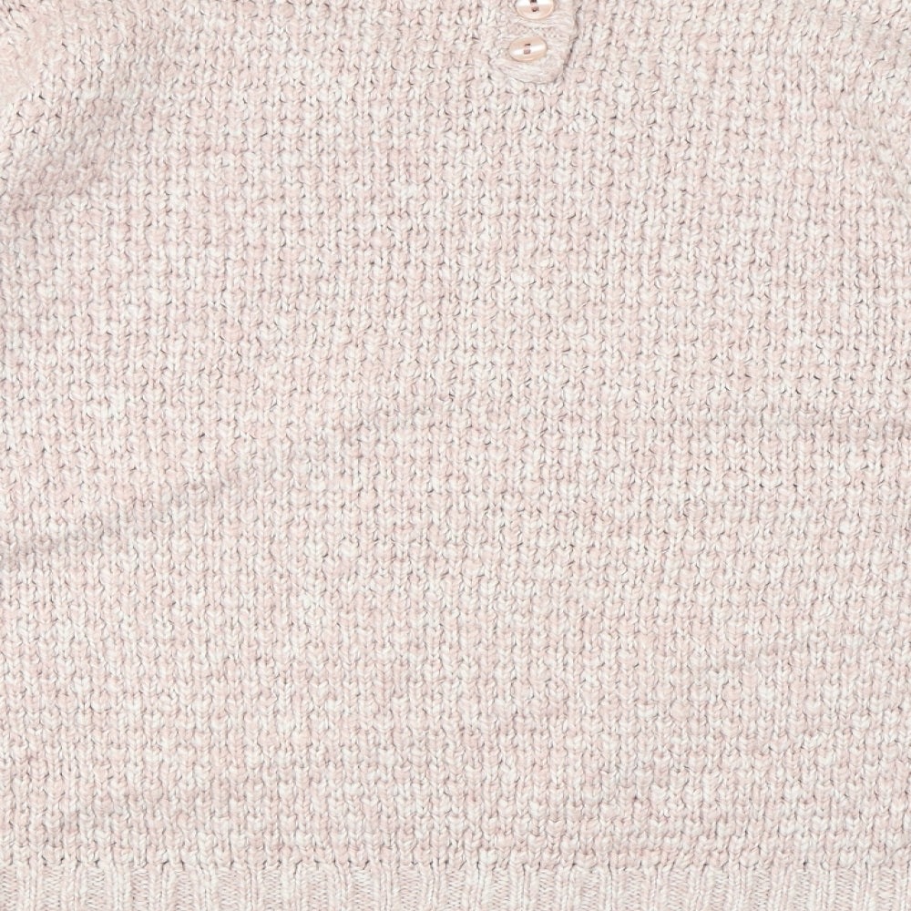 Womens UK Size 2XL M&Co Pink Pullover Jumper