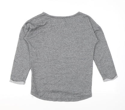 H&M Girls Grey Cotton Pullover Sweatshirt Size 14 Years Pullover