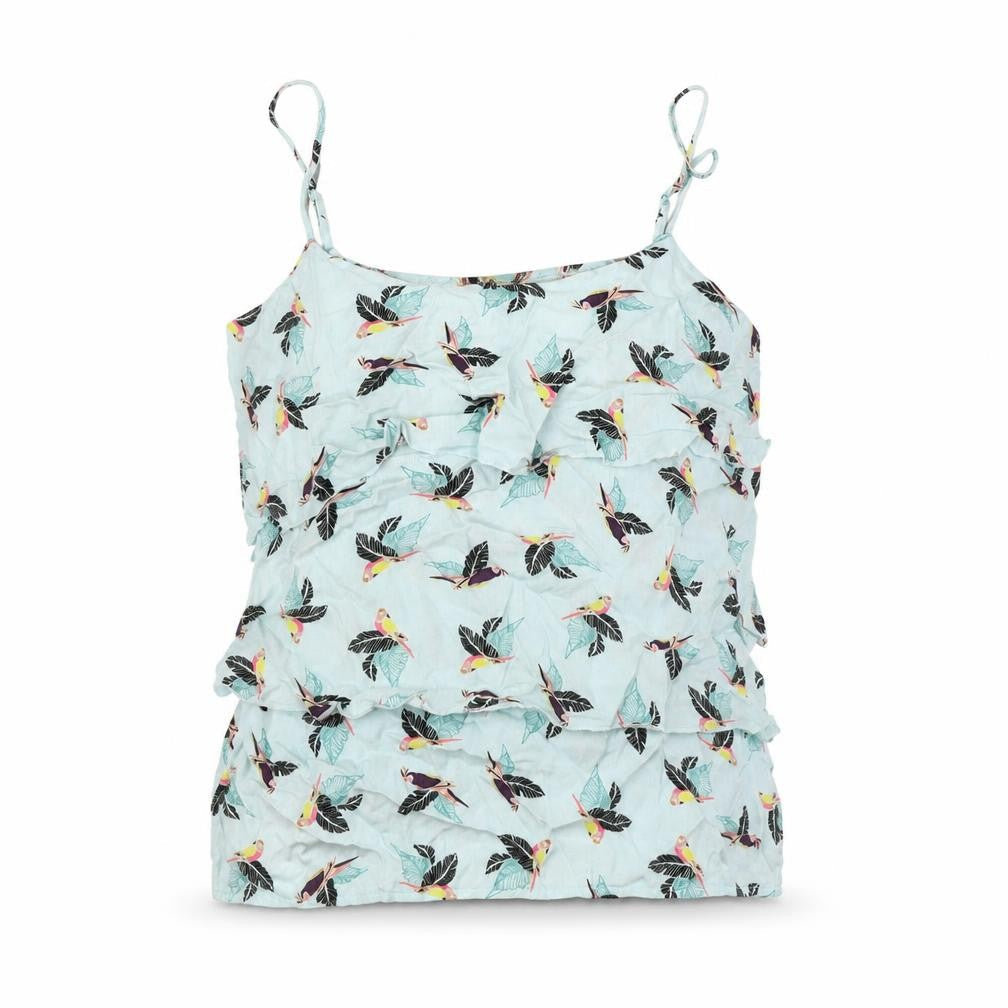 Womens UK Size 8 Oasis Blue Basic Tank