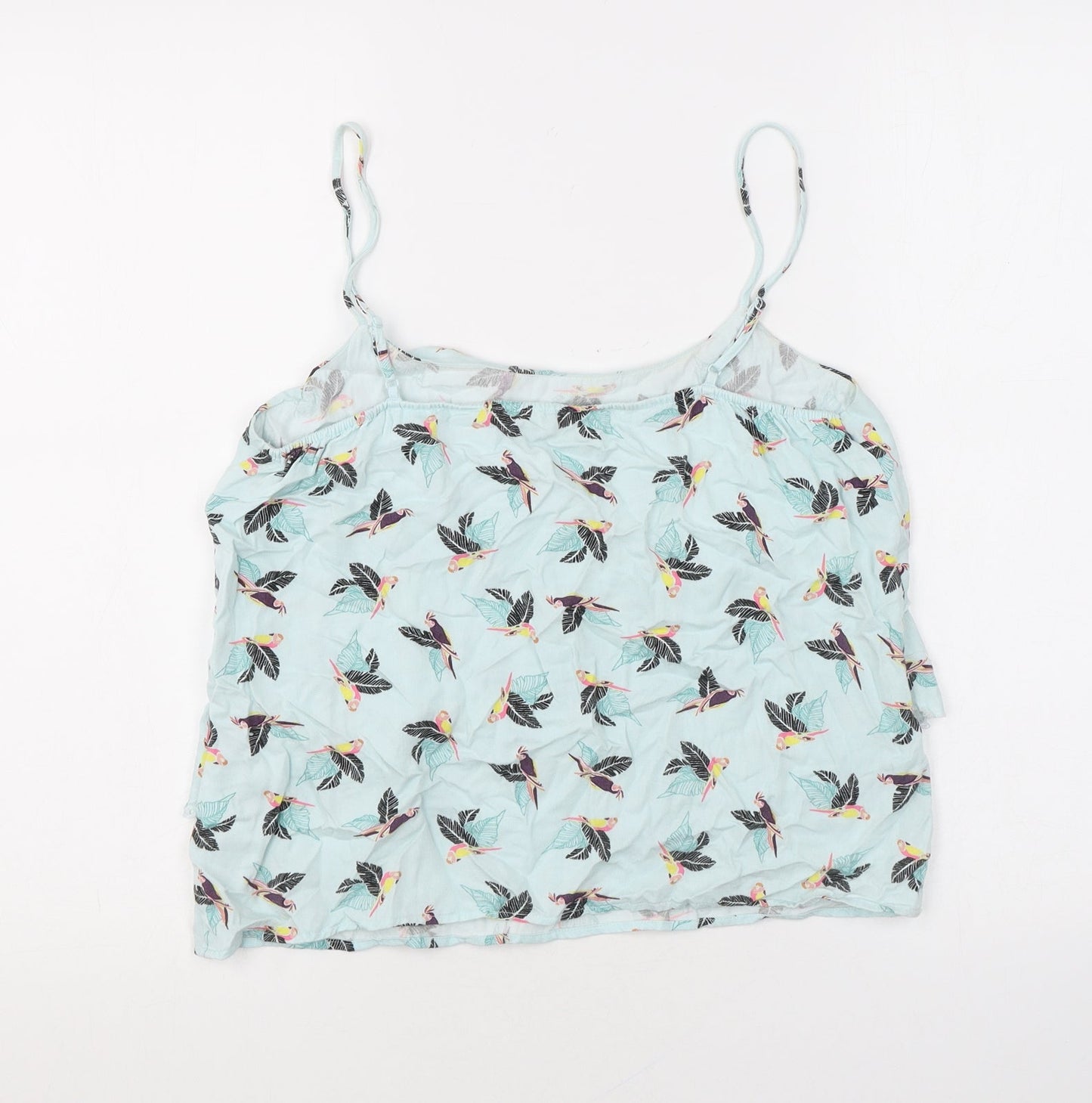 Womens UK Size 8 Oasis Blue Basic Tank