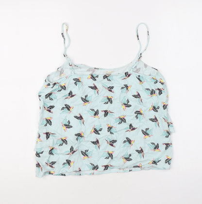 Womens UK Size 8 Oasis Blue Basic Tank