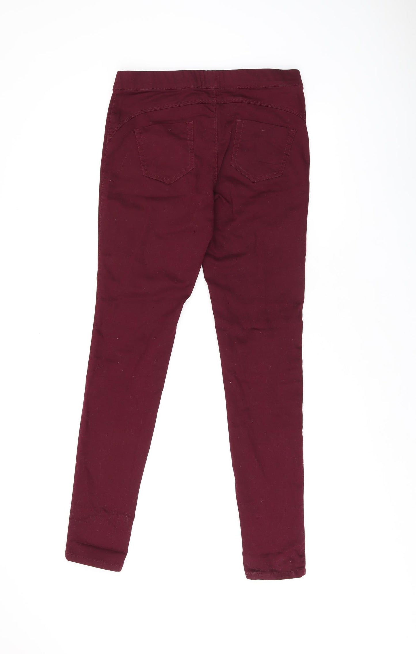 Denim & Co. Womens Red Cotton Jegging Jeans Size 10 L30 in Regular