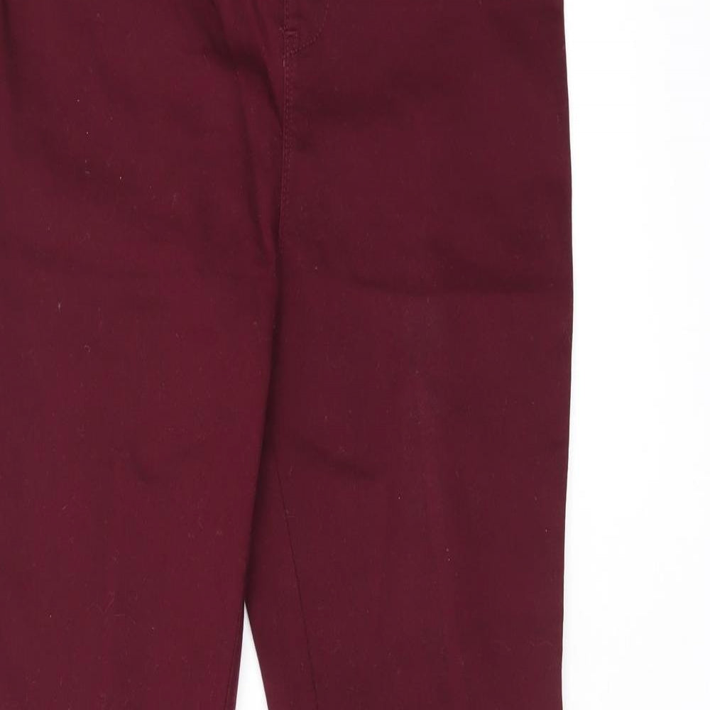 Denim & Co. Womens Red Cotton Jegging Jeans Size 10 L30 in Regular