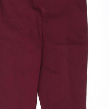 Denim & Co. Womens Red Cotton Jegging Jeans Size 10 L30 in Regular