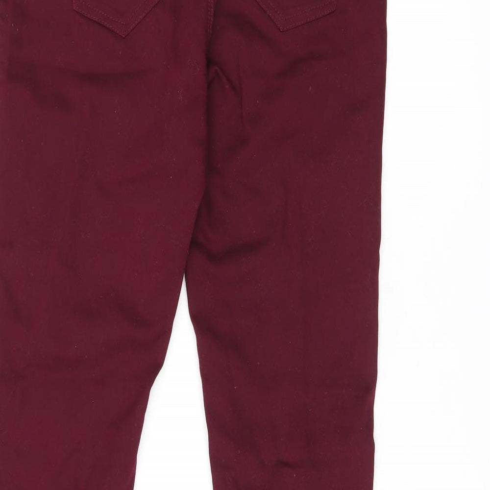 Denim & Co. Womens Red Cotton Jegging Jeans Size 10 L30 in Regular