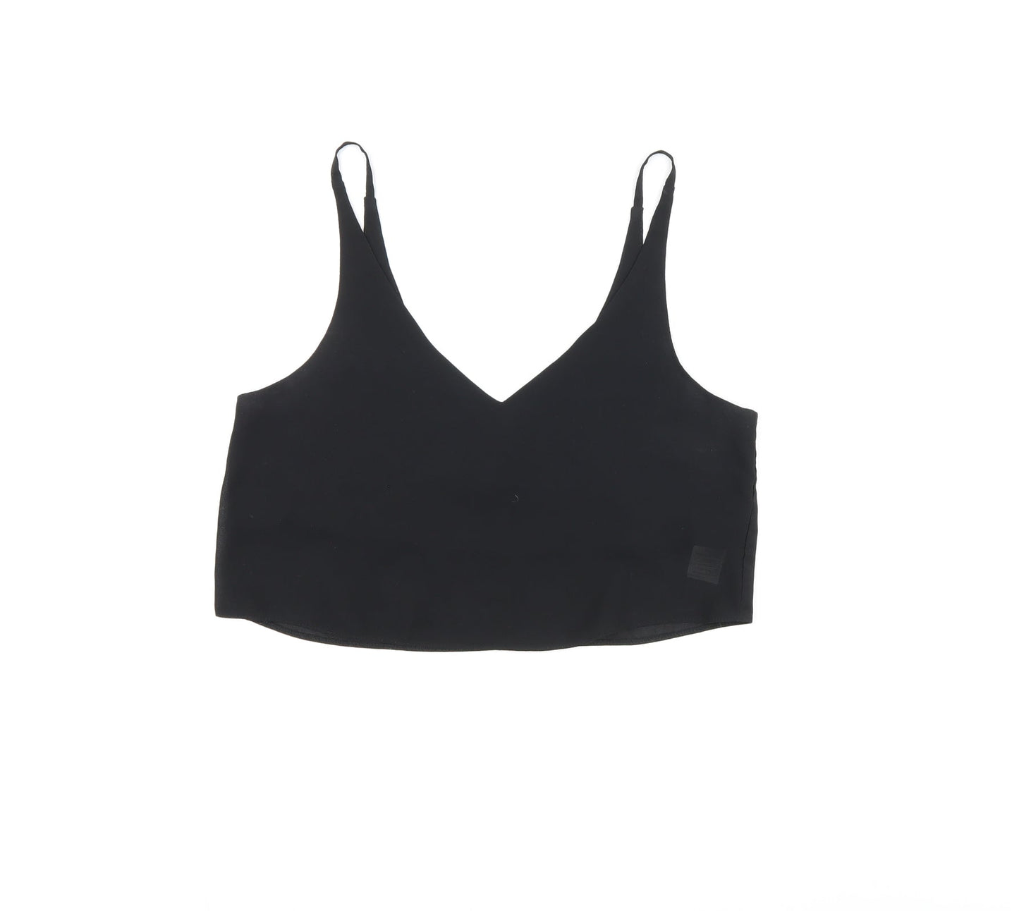 Womens UK Size 6 Topshop Black Cropped Tank