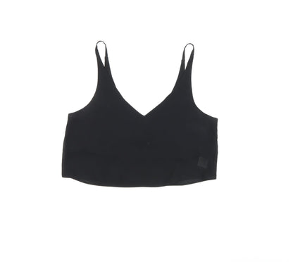 Womens UK Size 6 Topshop Black Cropped Tank