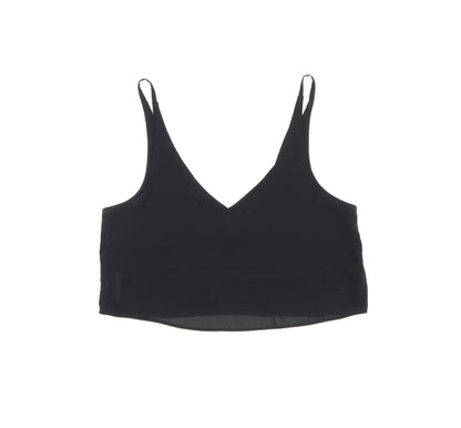 Womens UK Size 6 Topshop Black Cropped Tank