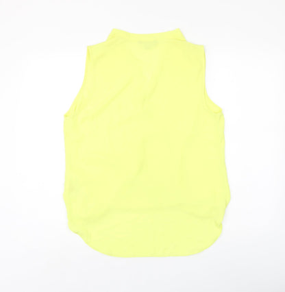 Womens UK Size 12 Red Herring Yellow Basic Blouse