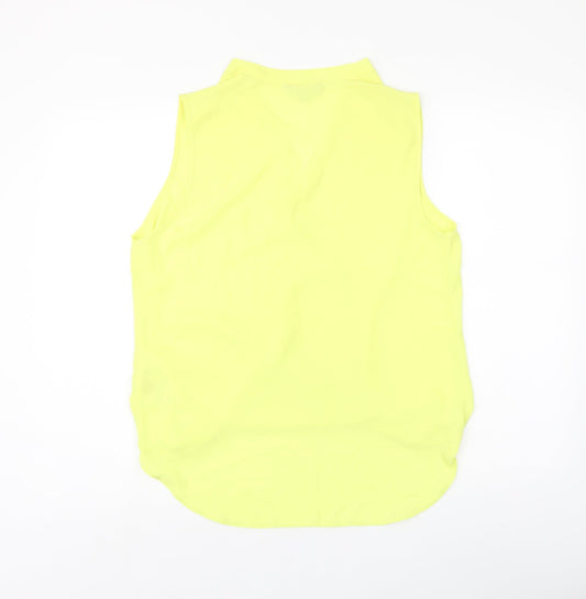 Womens UK Size 12 Red Herring Yellow Basic Blouse