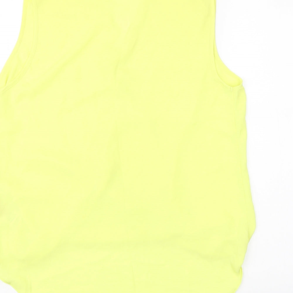 Womens UK Size 12 Red Herring Yellow Basic Blouse