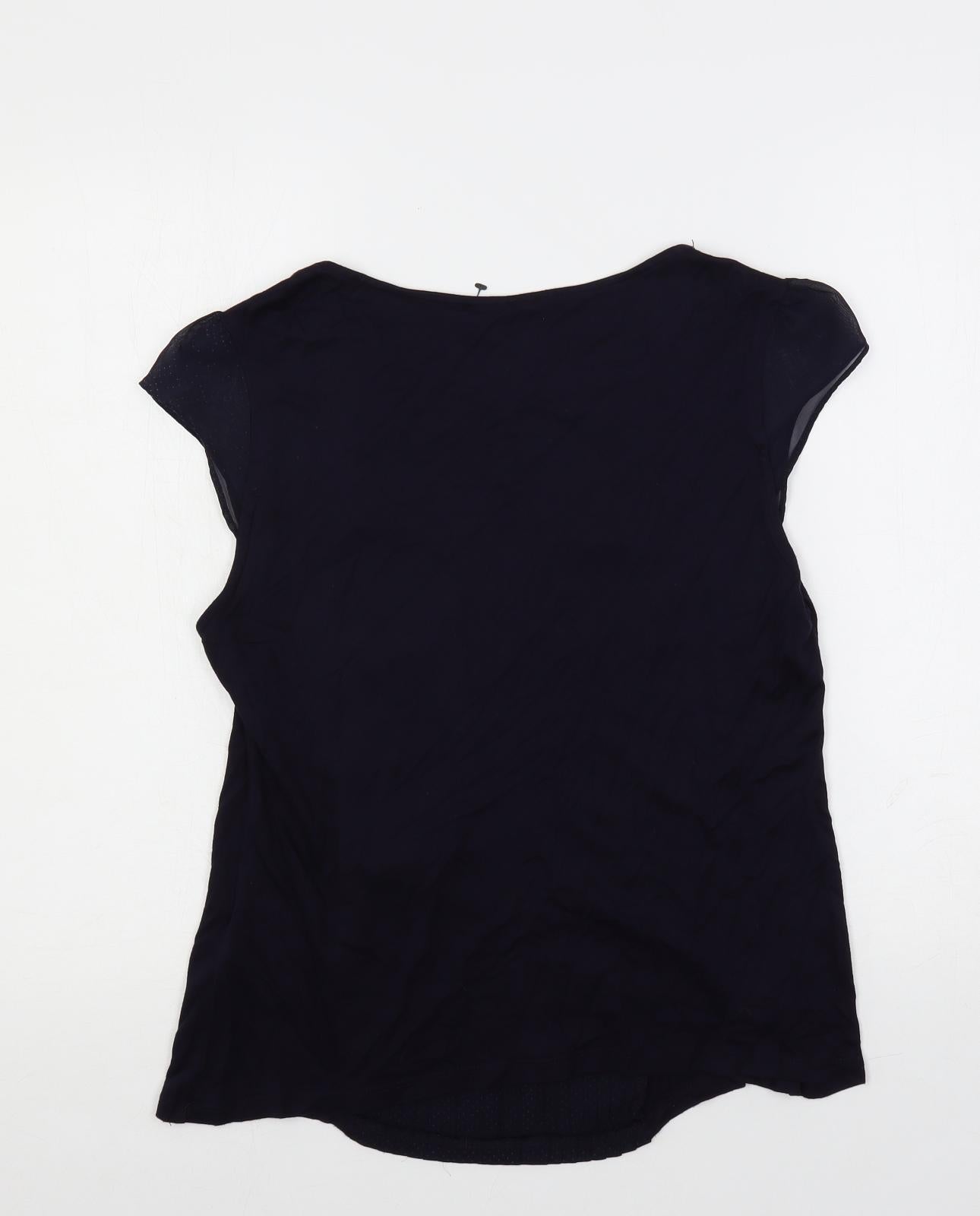 Womens UK Size L H&M Blue Basic Blouse