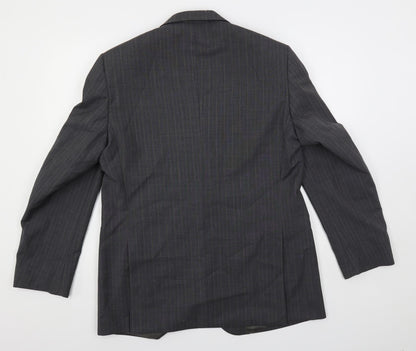 Mens UK Size 40 Brook Taverner Regular Grey Suit Jacket