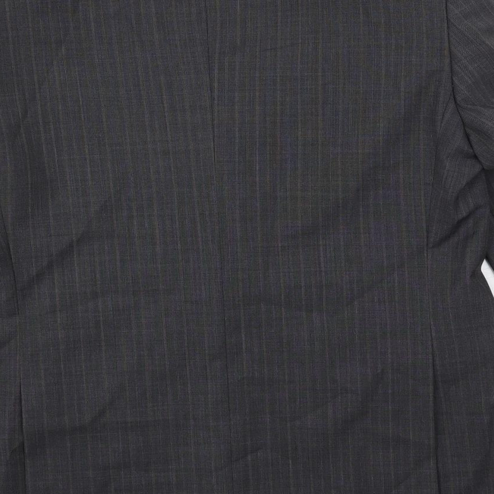 Mens UK Size 40 Brook Taverner Regular Grey Suit Jacket
