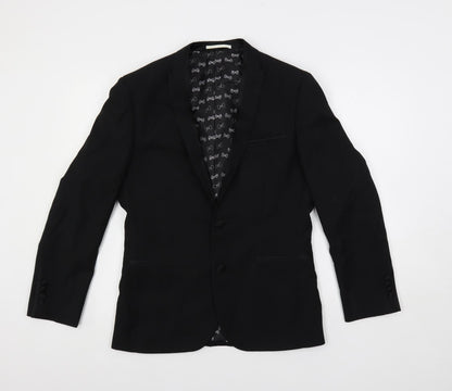 Mens UK Size 36 Harry Brown Regular Black Suit Jacket