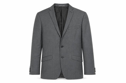 Ocassions Mens Grey Polyester Jacket Suit Jacket Size 38 Regular