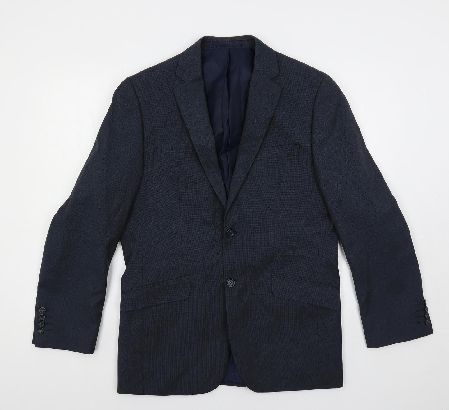 Mens UK Size 38 Ventura Regular Blue Suit Jacket