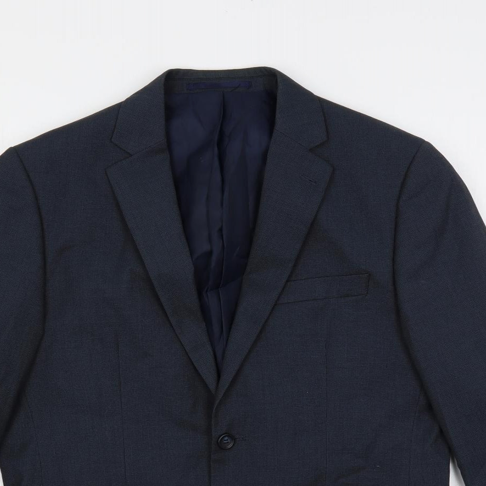Mens UK Size 38 Ventura Regular Blue Suit Jacket